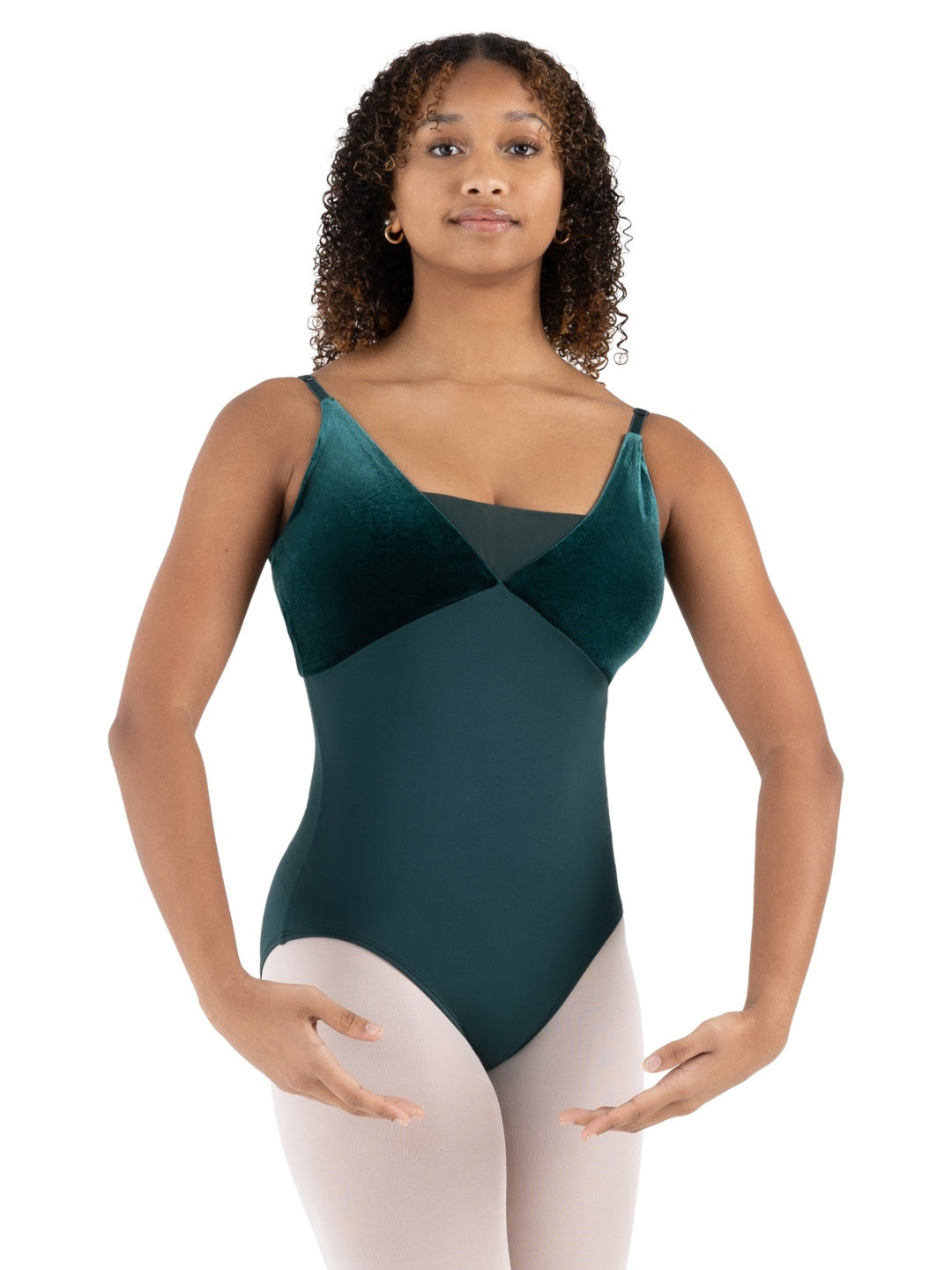 Capezio Velvet Forest Pine Leotard - PIN