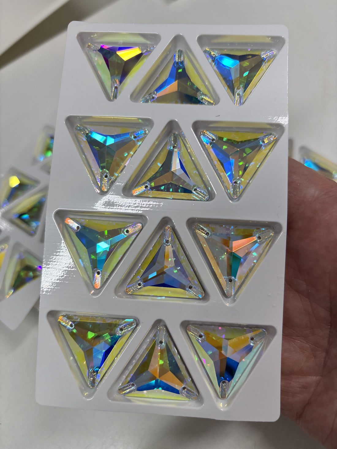 Triangle Sew On Crystal