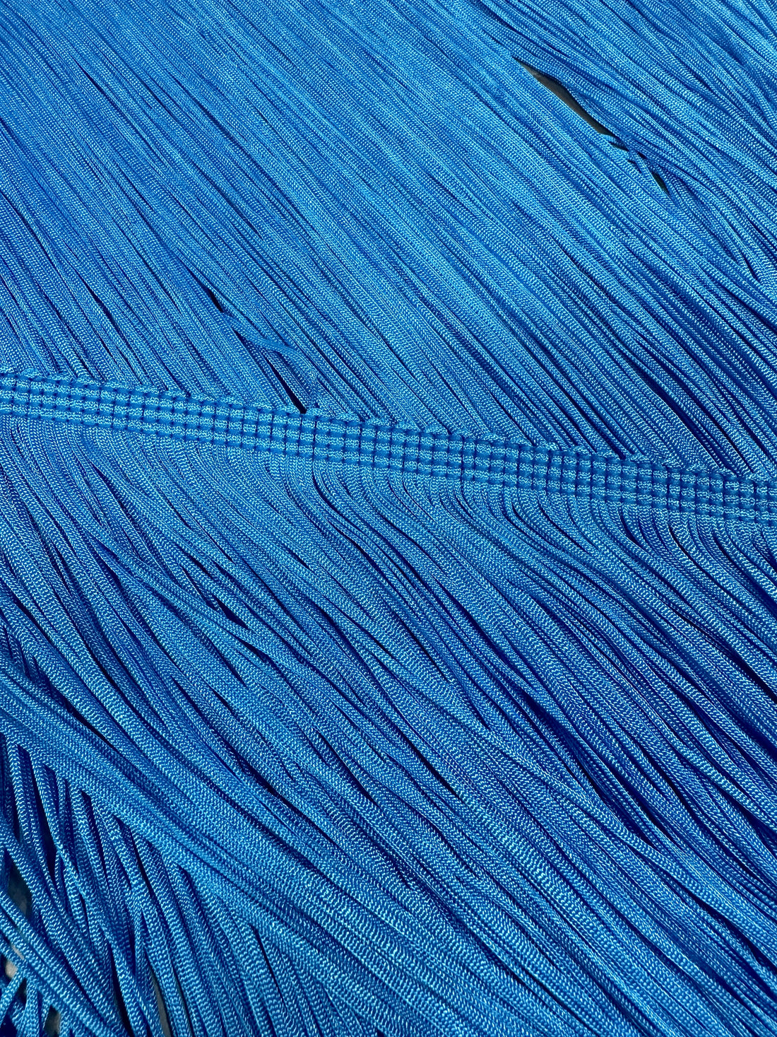 DSI LONDON Tactel 45cm Fringe - TURQUOISE (SOLD PER METRE)