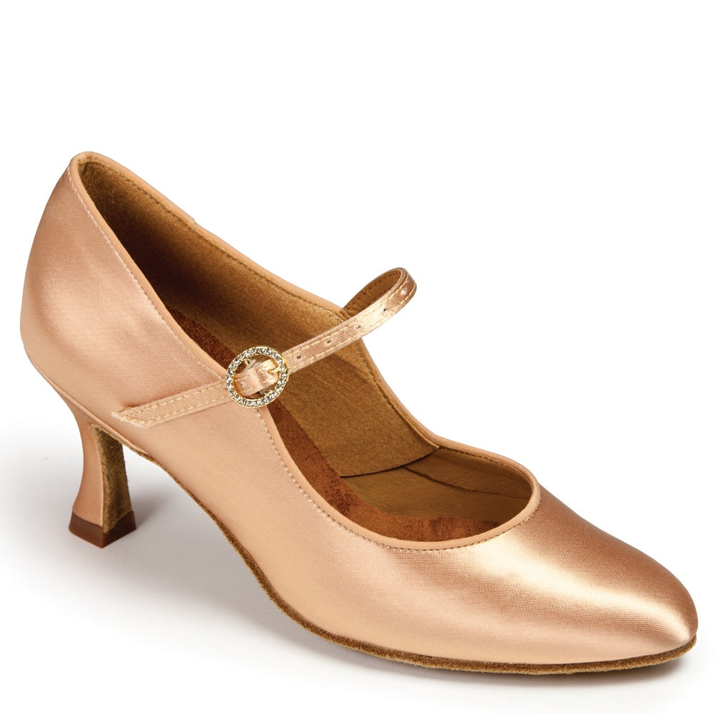 International Dance Shoes ICS Classic Peach Satin