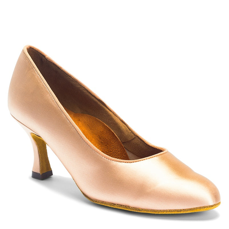 International Dance Shoes ICS Roundtoe - Peach Satin