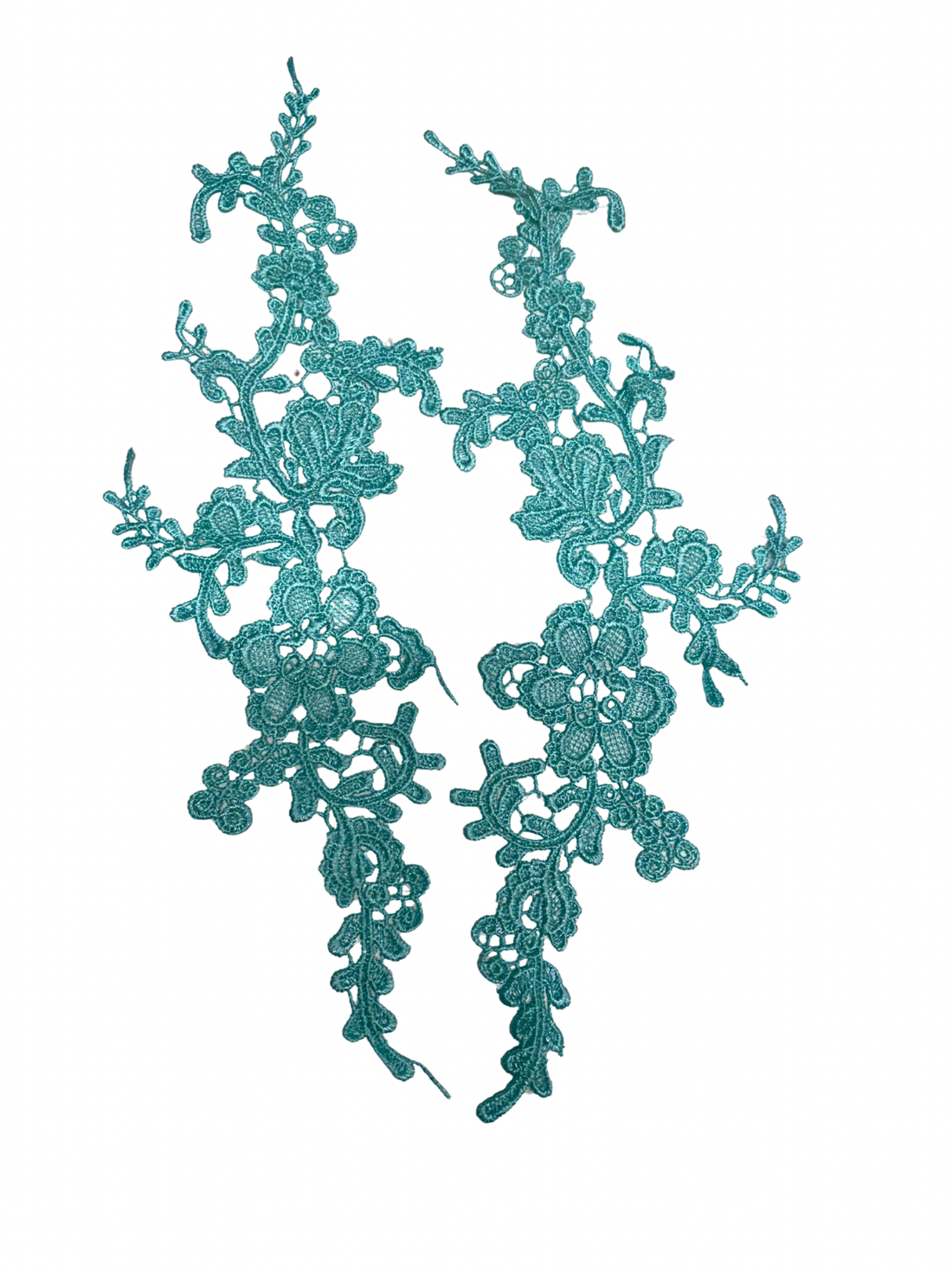 Billie Lace Motif - Pair Aqua