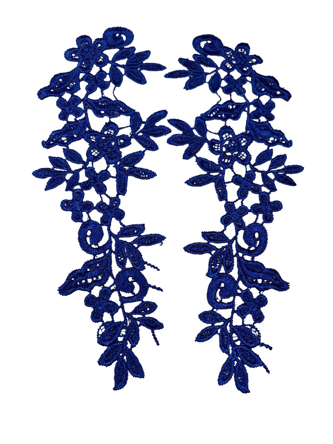 Penny Lace Motif Pair - Royal Blue