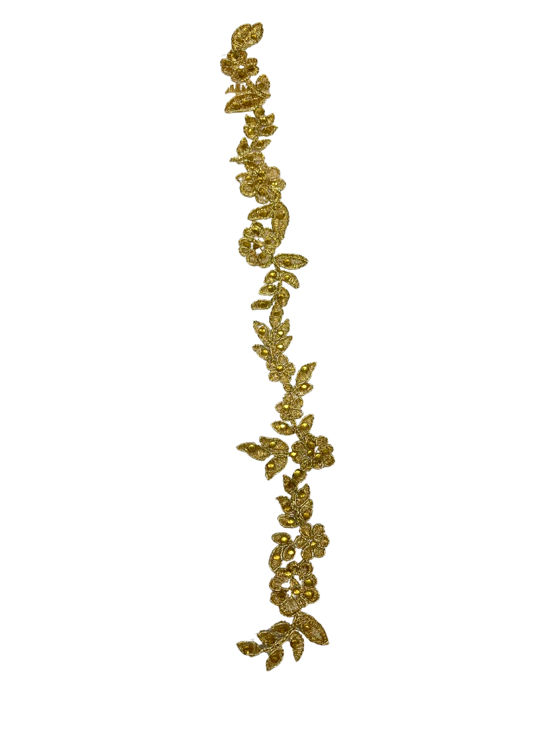 Gold Diamanté Lace Appliqué