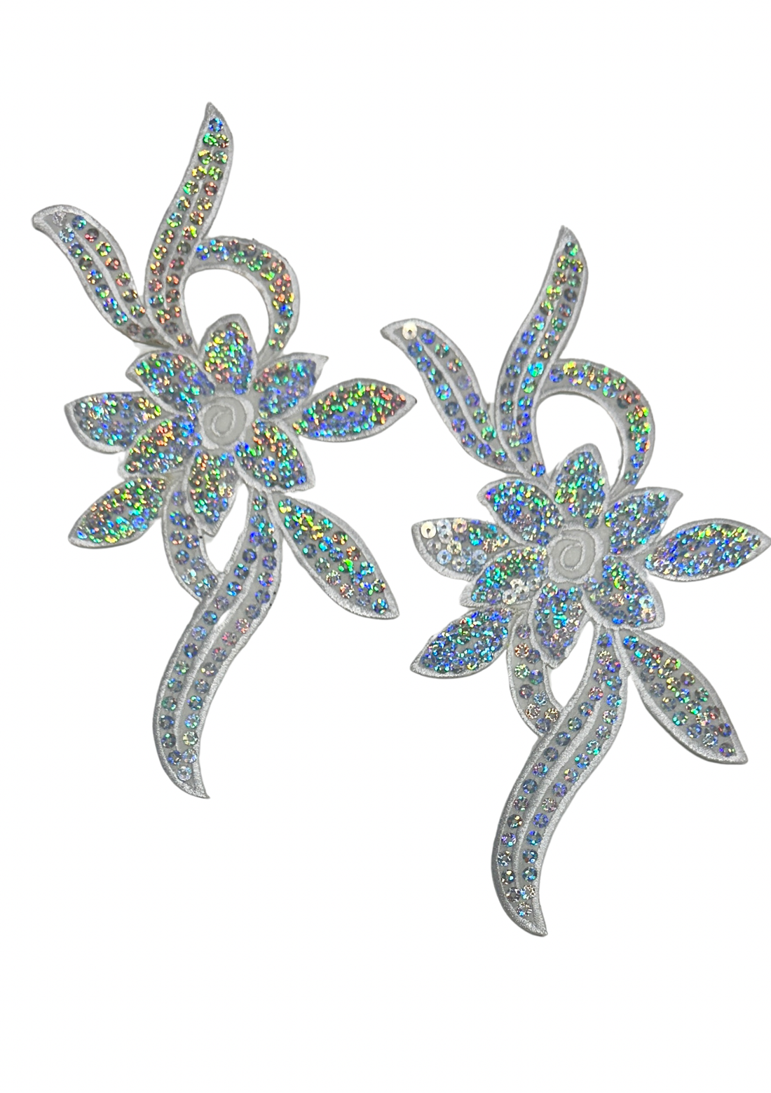Lola Sequined Motif Set - White