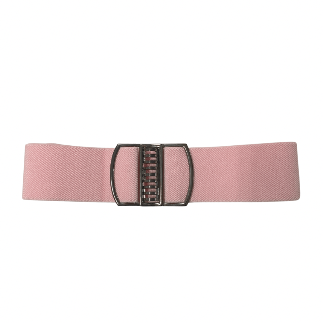 Spin Dance Baby Pink Belt - Dark Sliver Buckle