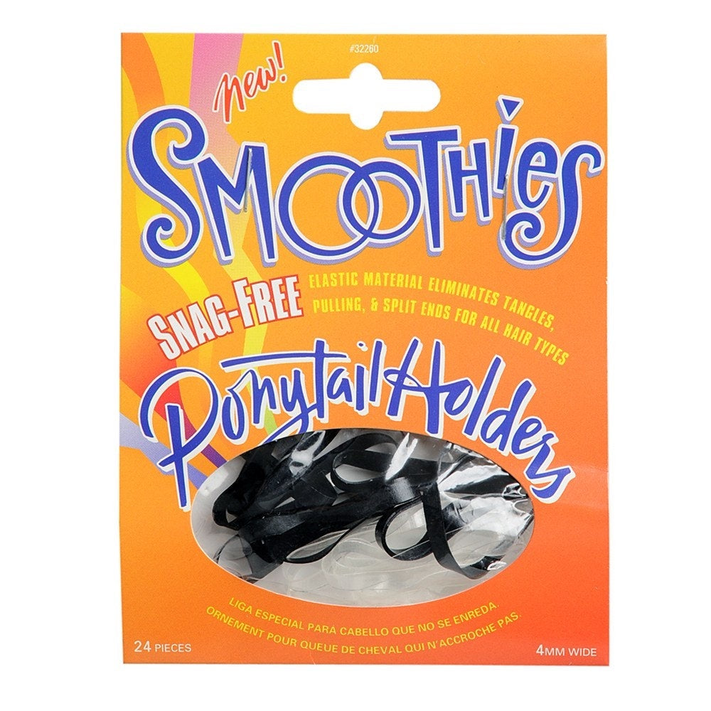Smoothies Snag Free Pony Tail Holders - 24PK