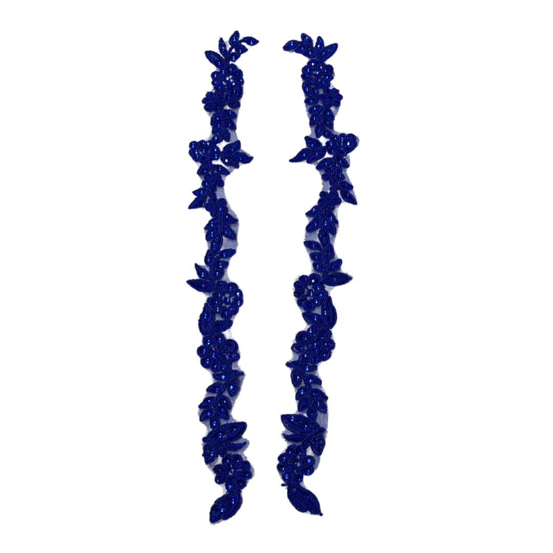 Diamante Blue Lace Pair