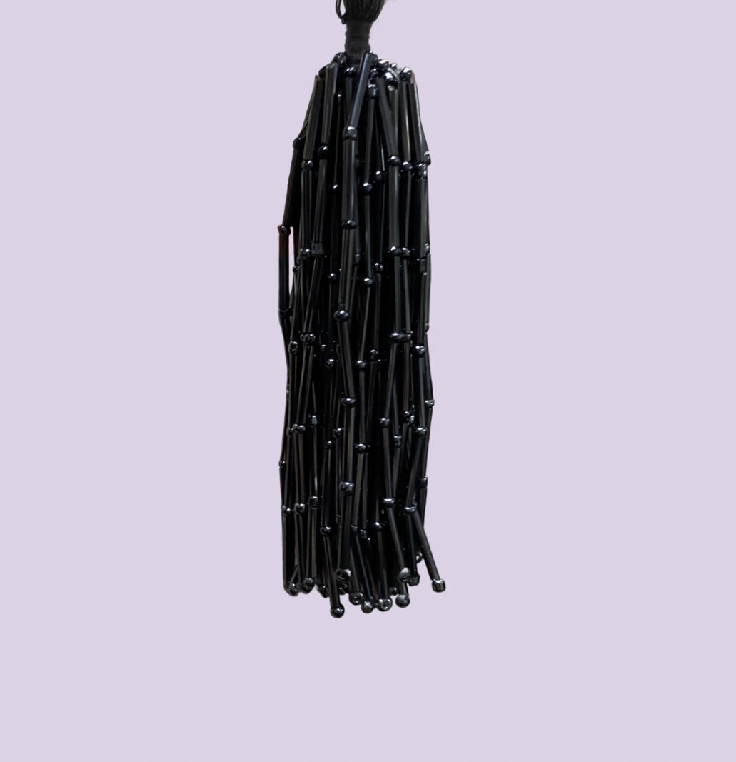 Jet Black Bugle Bead Bunch
