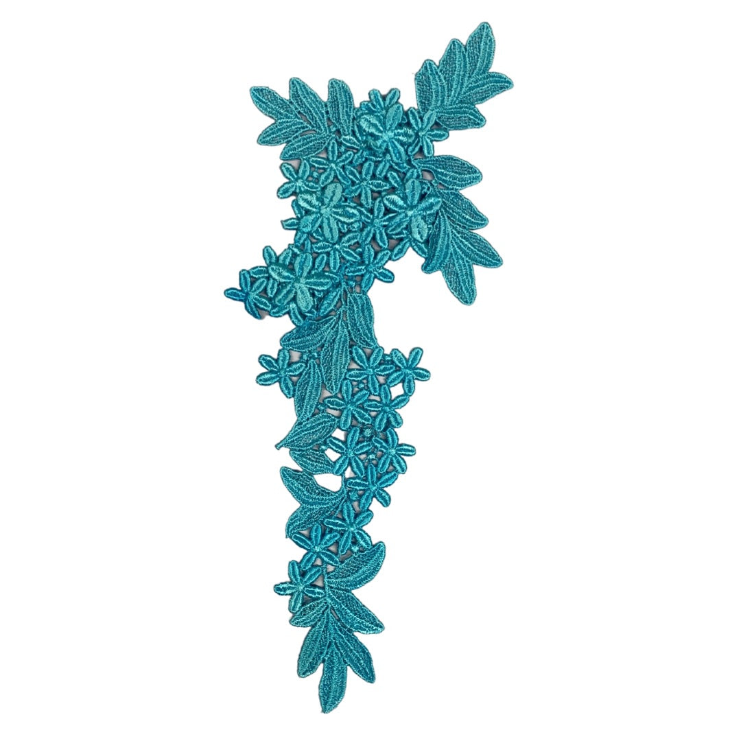 Blue Paradise 3D Lace Motif Short