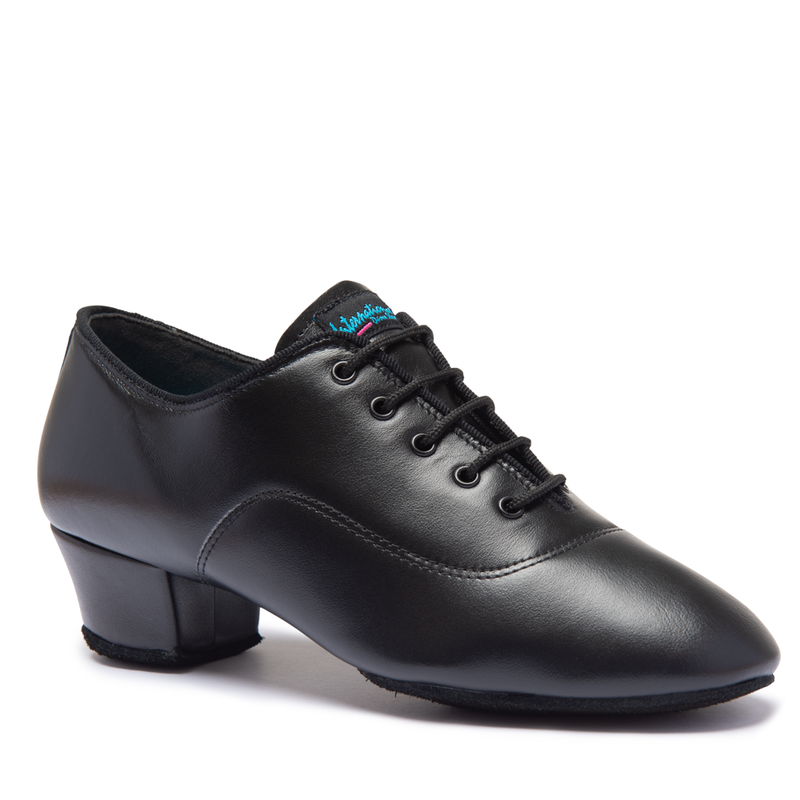 International Dance Shoes Boys Rumba Latin Shoe - Black Calf