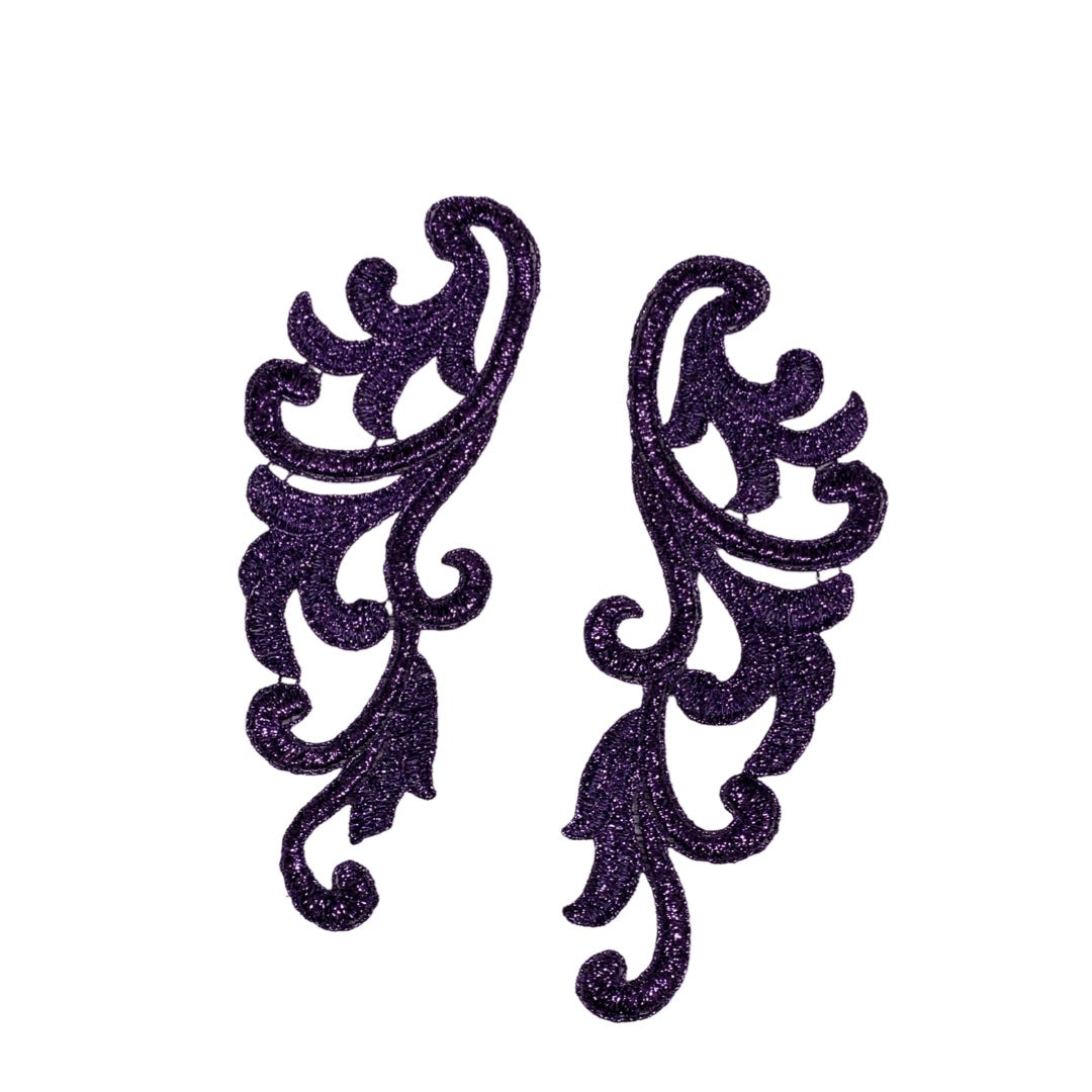 Serena Lace Pair Purple Sparkle