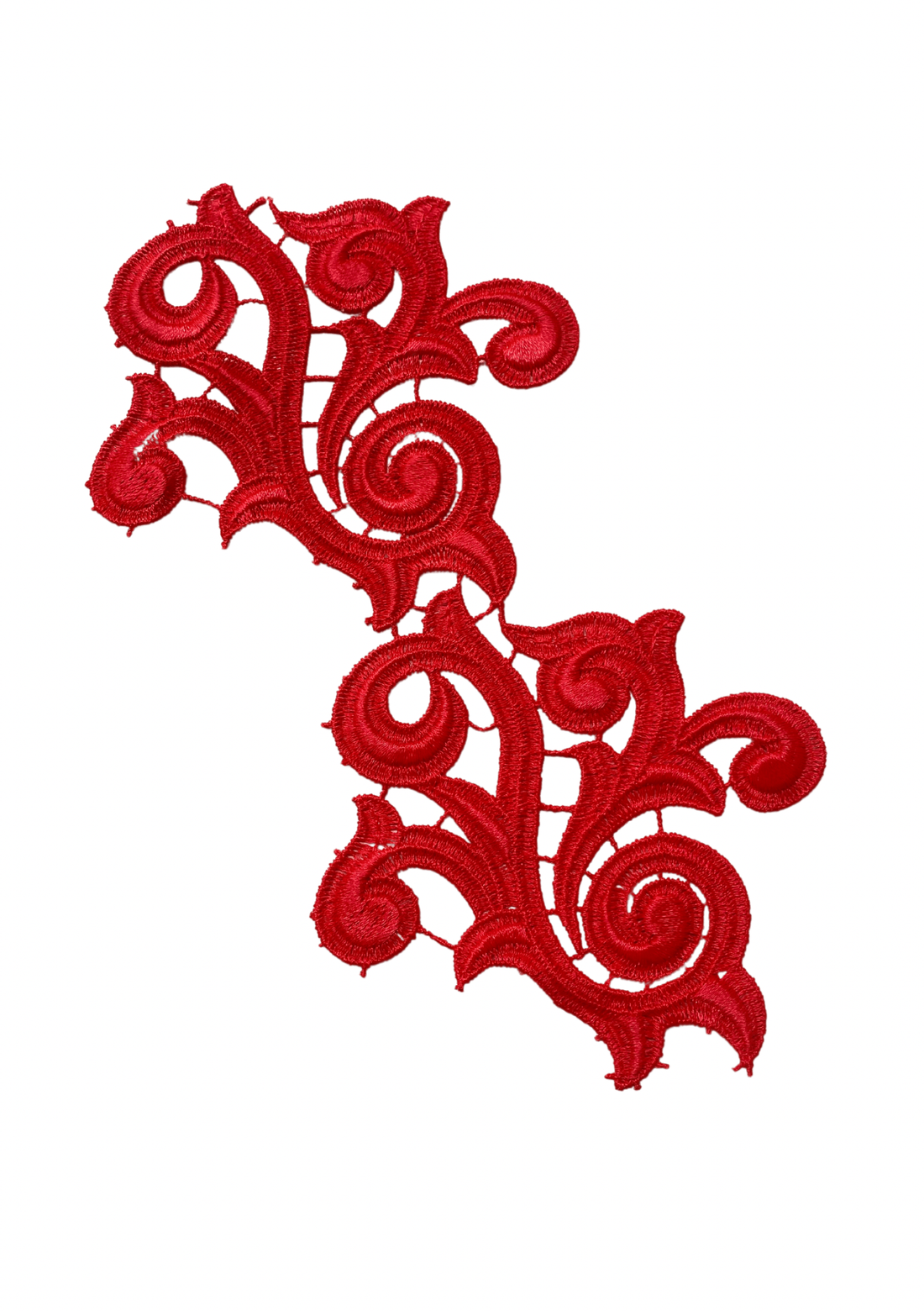 Nadine Swirl Lace Set in Fluro Red