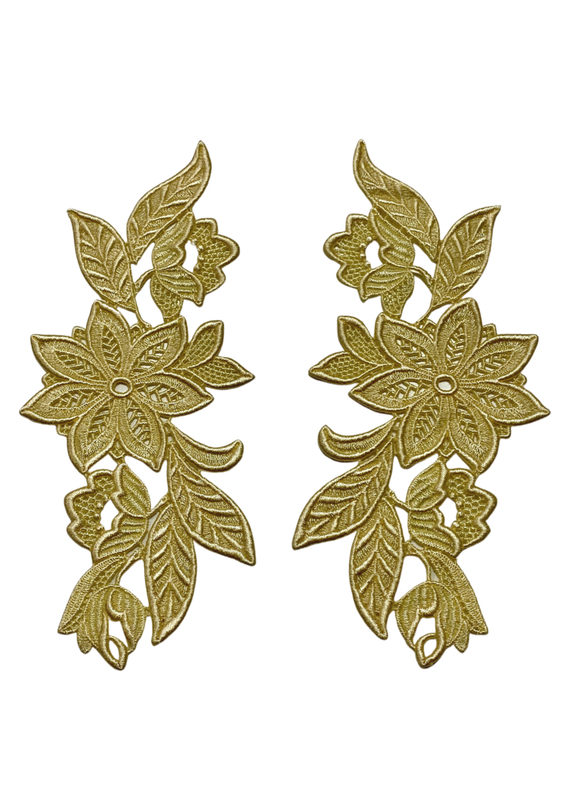 Madonna Lace Motif Pair in Lemon