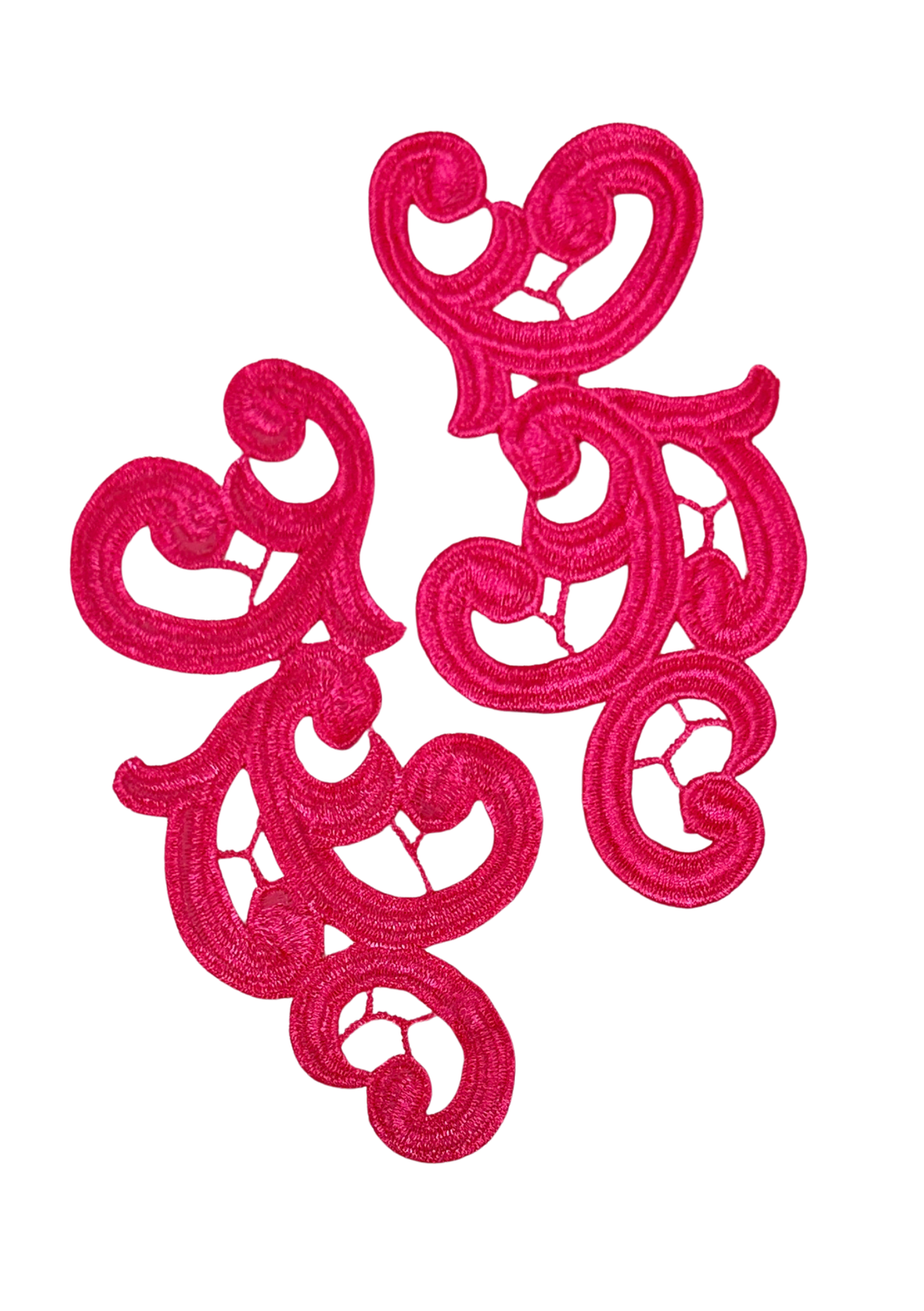 Emma Lace Pair - Fluro Pink