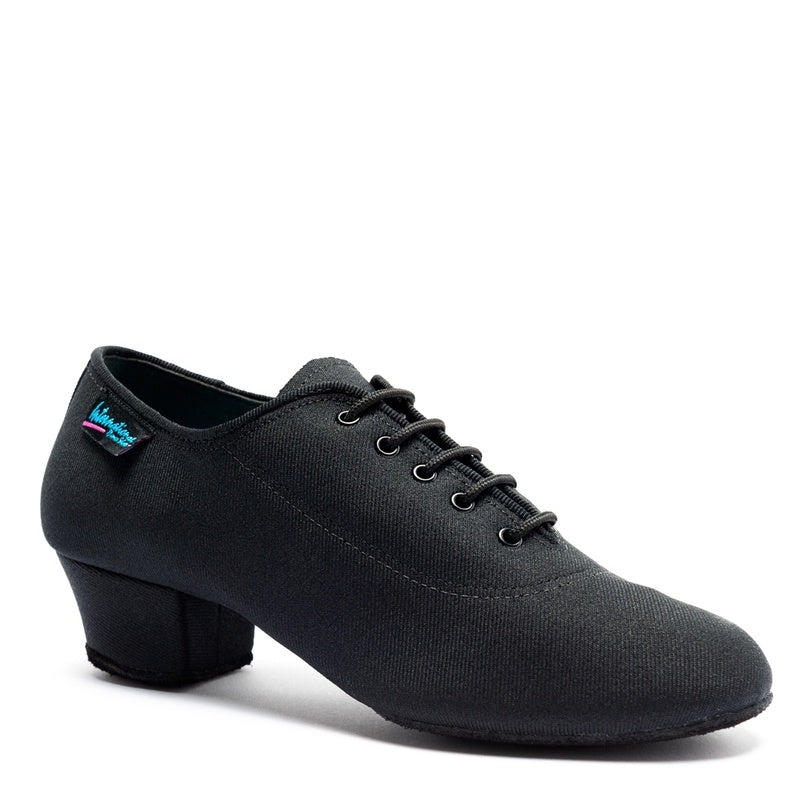 International Dance Shoes Heather Split Sole - Black Lycra