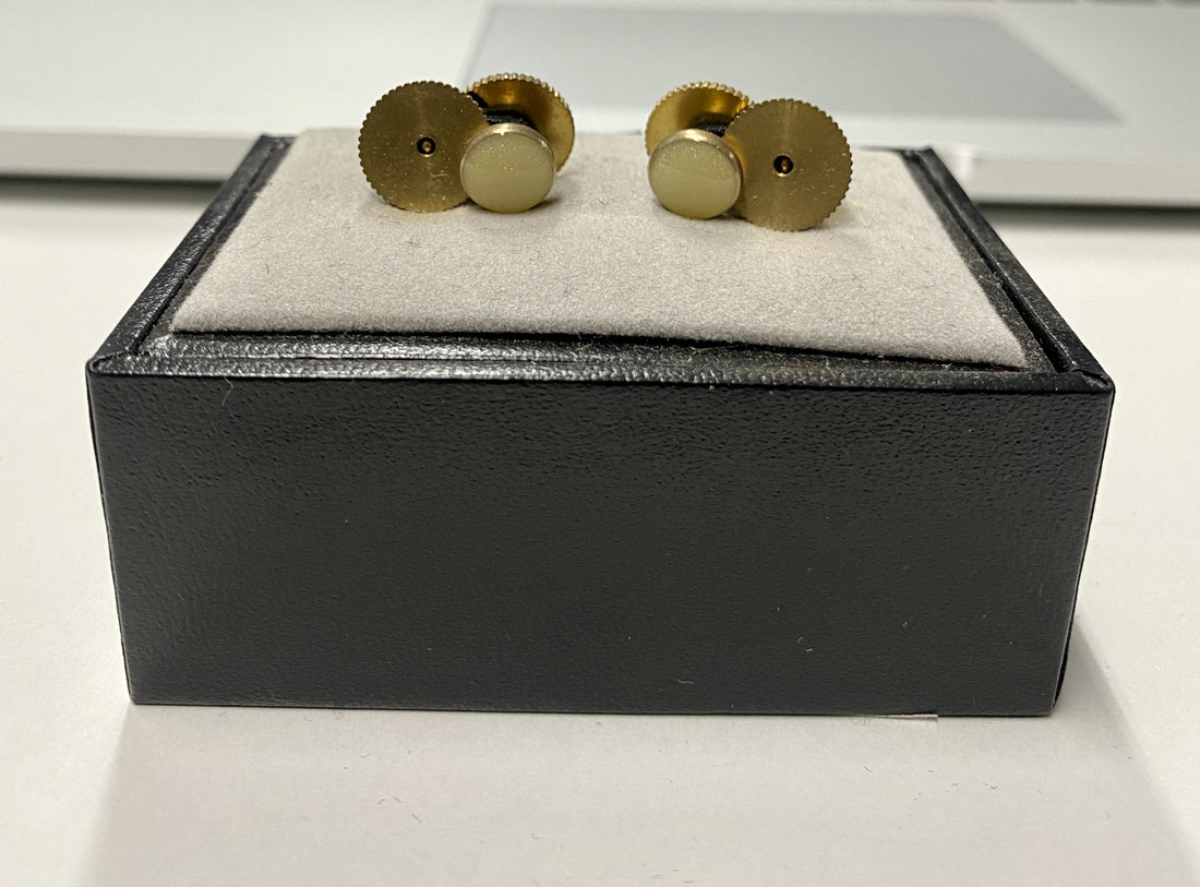 June Designs Gold Shirt Studs