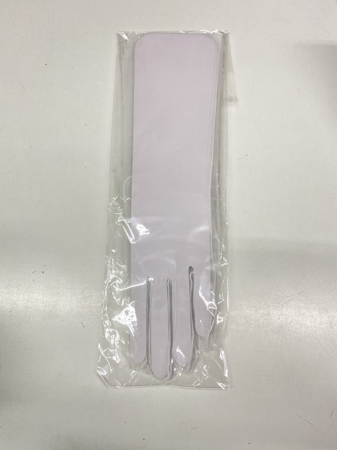 White Mesh Gloves Above Elbow Length