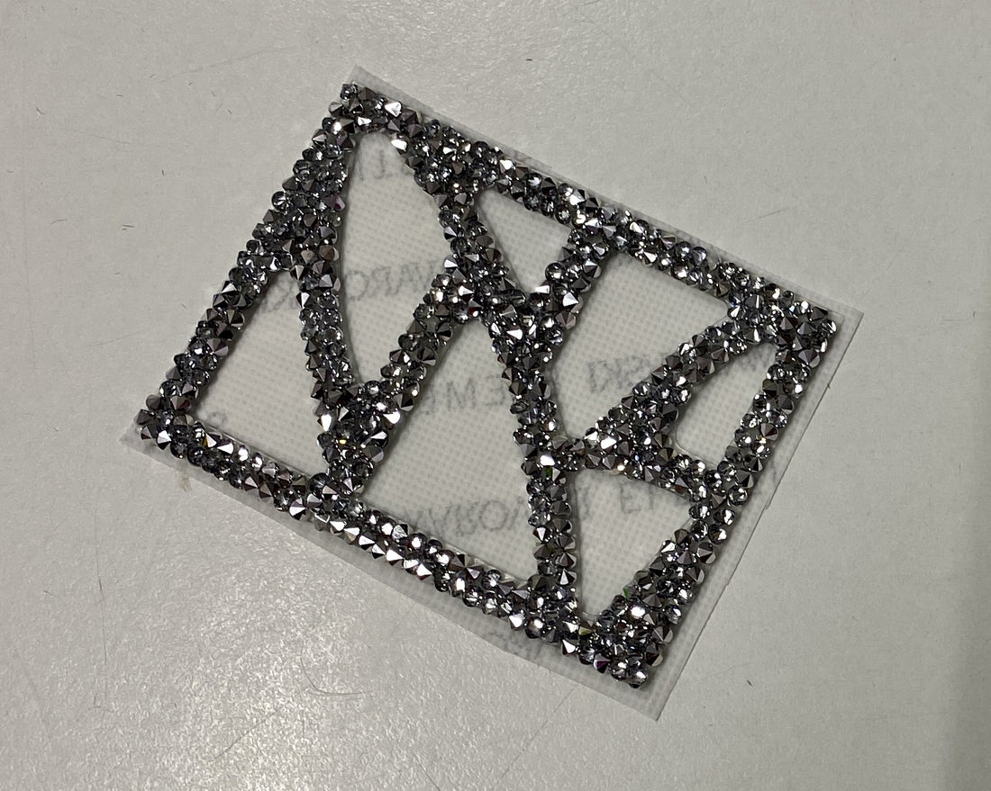 Swarovski Crystal - Sliver Crystal Rocks Iron On