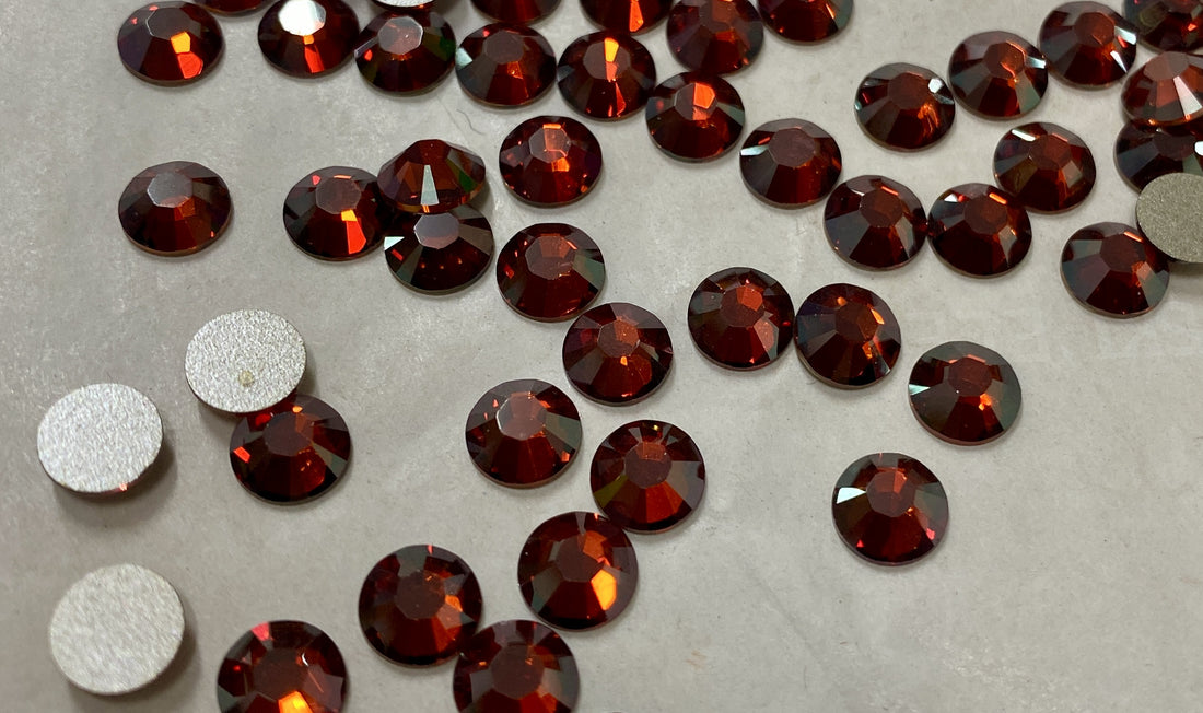 Swarovski Crystal 2028 Xilion Rose Crystal Red Magma SS30