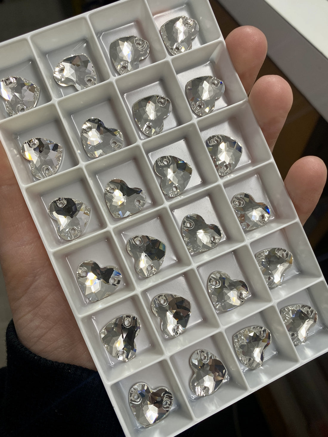 Swarovski Crystal 3259 Heart Sew On
