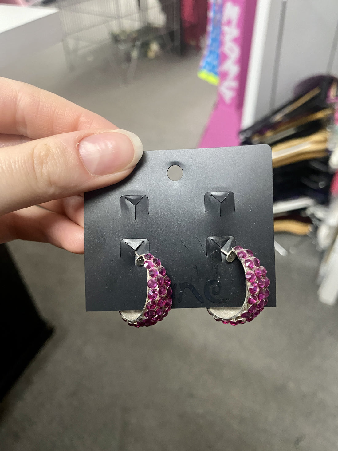 June Designs Fuchsia Thin Hoop - Small