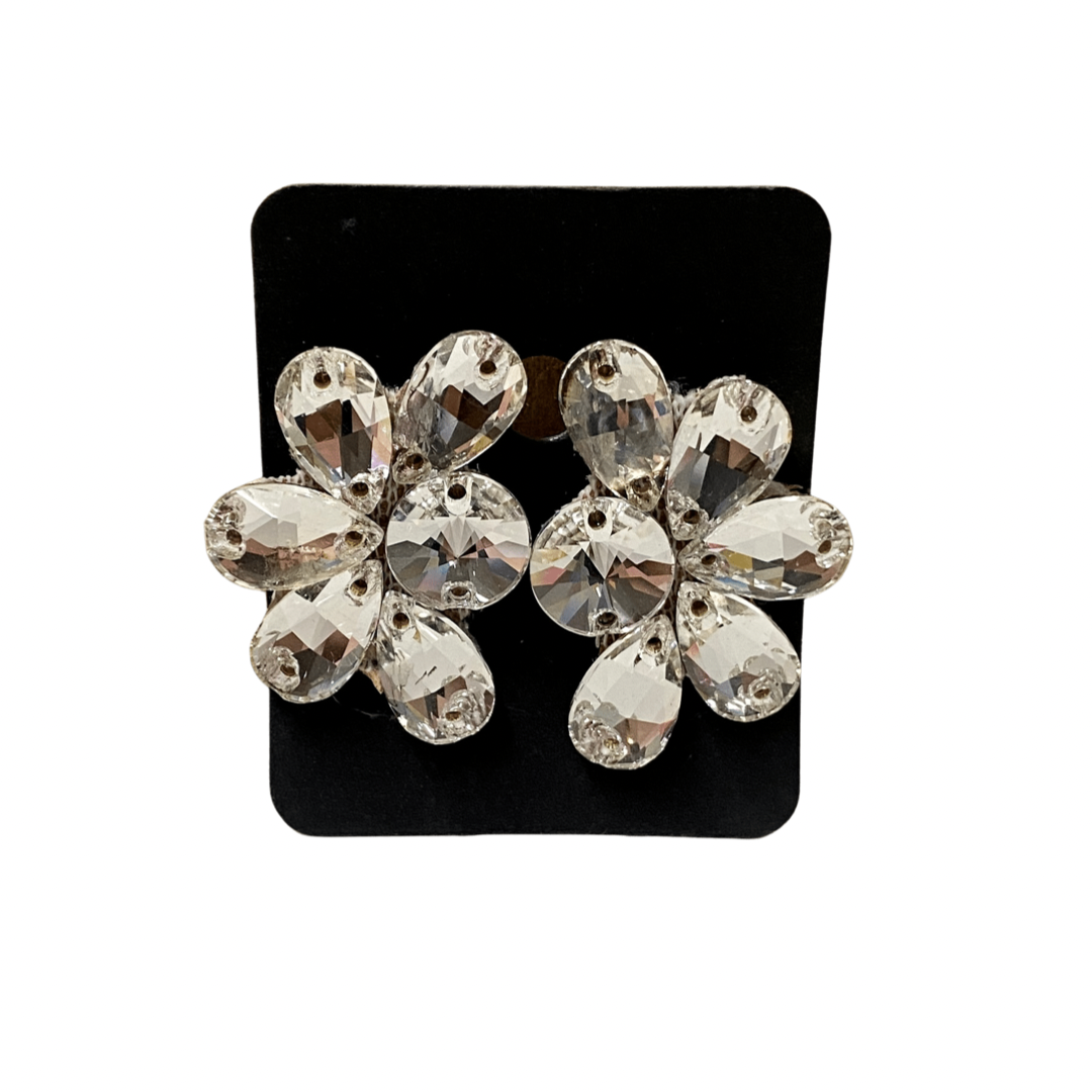 Lola Earring in Crystal - CLIP ON