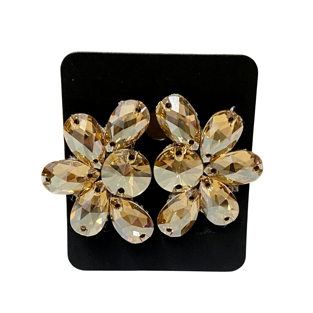 Lola Earring in Golden Shadow - CLIP ON