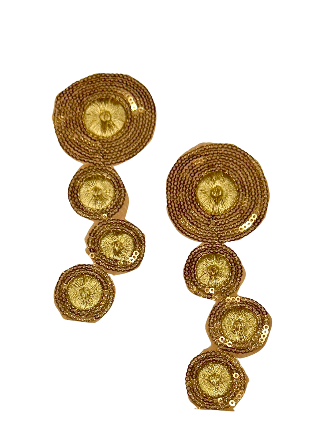 Luna Sequin Gold Trim Set