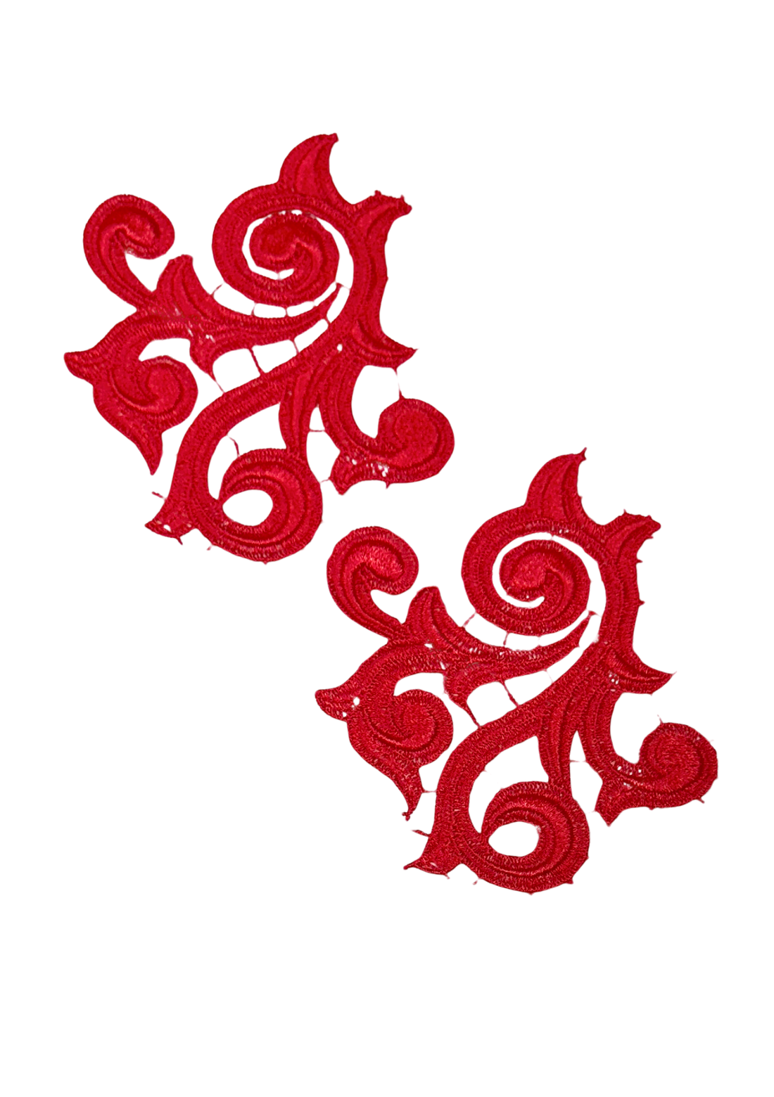 Nadine Swirl Lace Set in Red