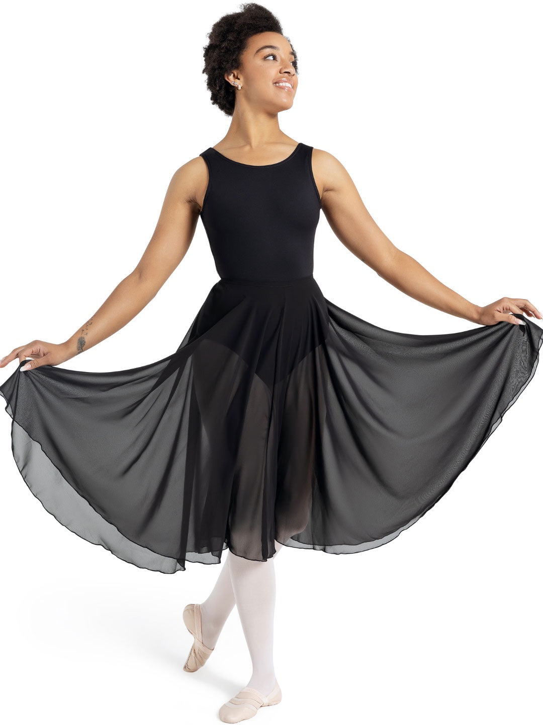 Capezio Studio Collection Womens Mid Calf Skirt