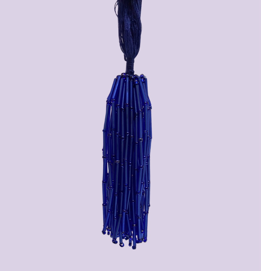 Royal Blue Bugle Bead Bunch