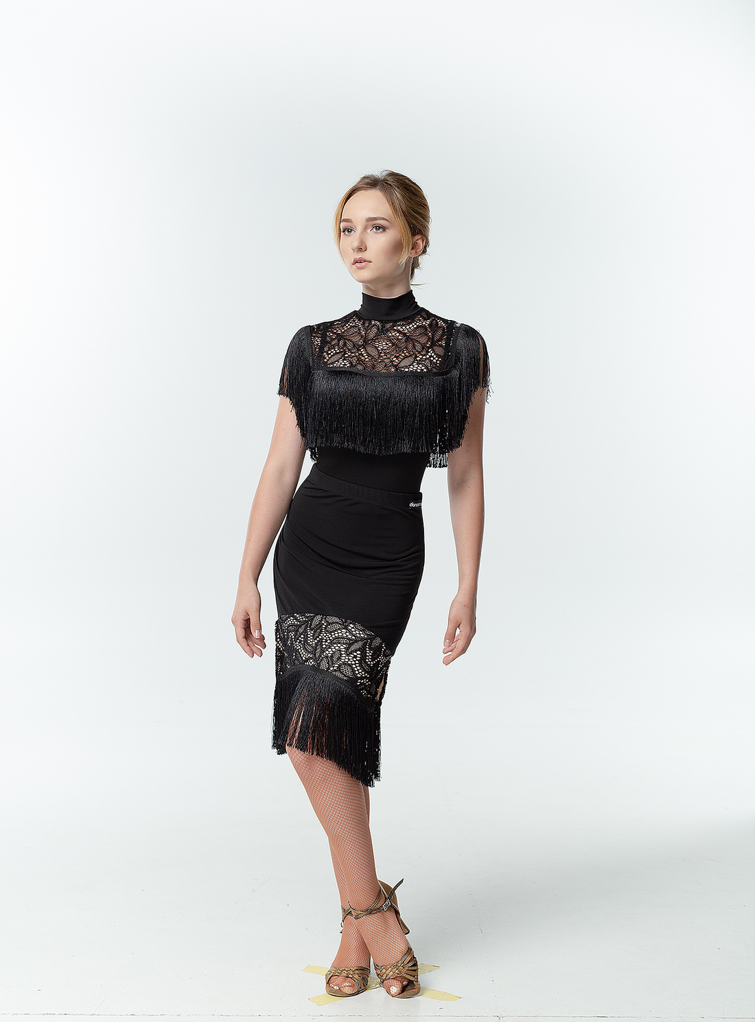 DANCEME UL724-14 Womens Black Skirt