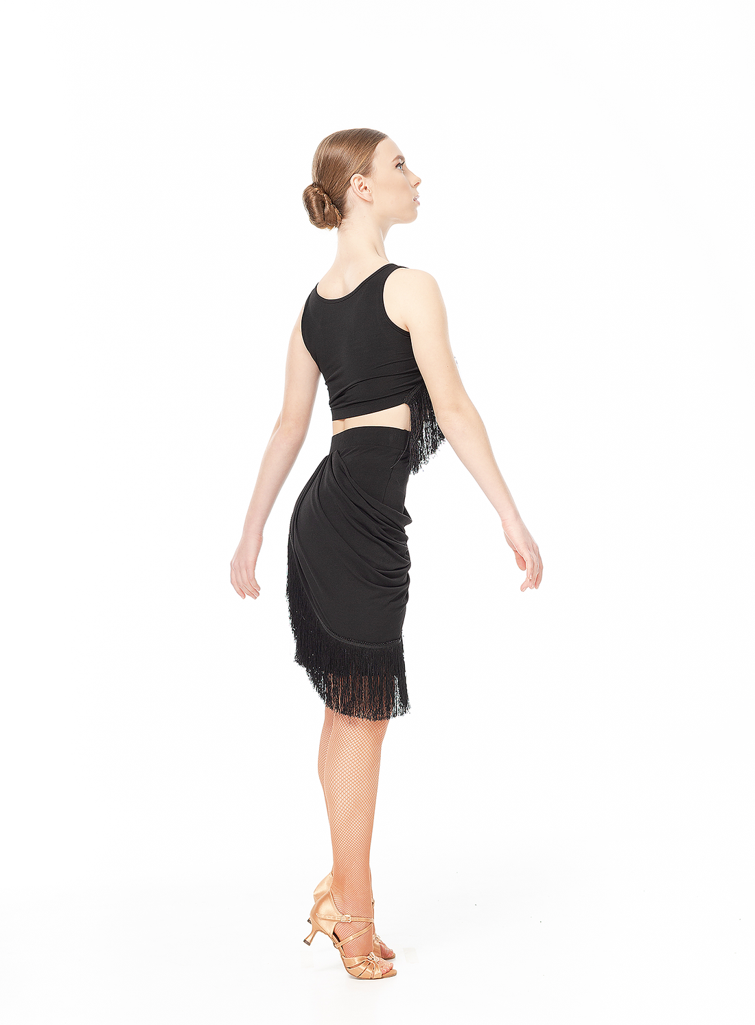 DANCEME UL760-14 Womens Black Skirt