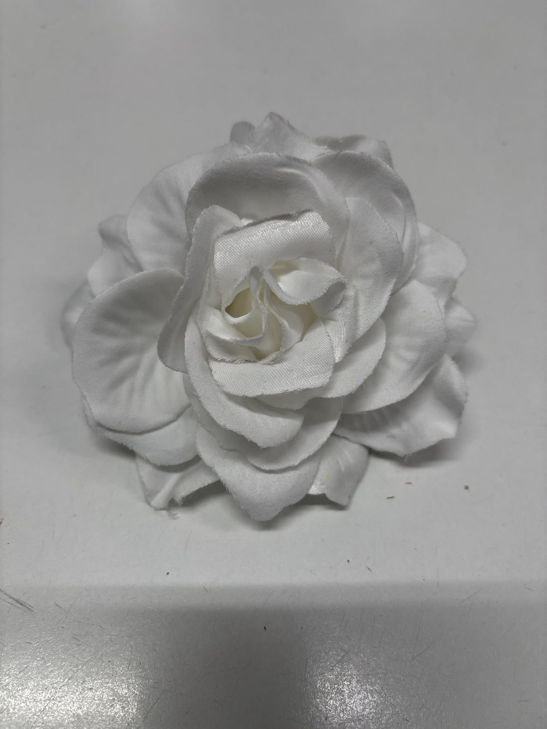 White Rose with Hair Clip