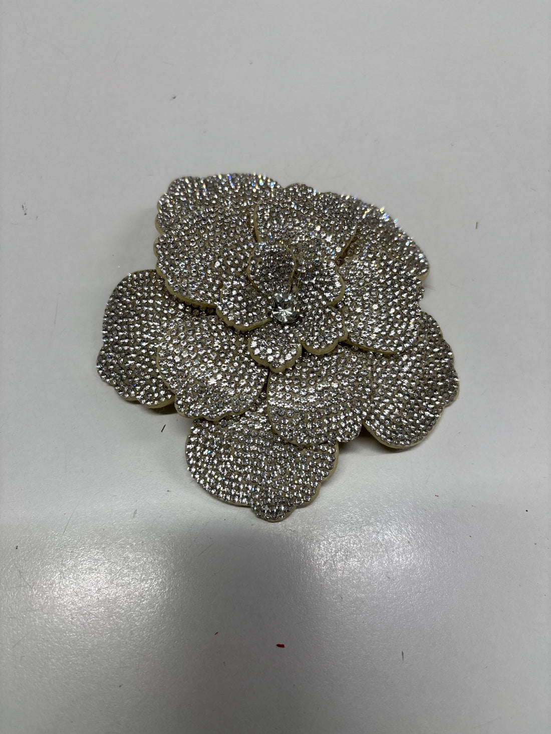 Mae Diamanté Flower in Sliver with Clip