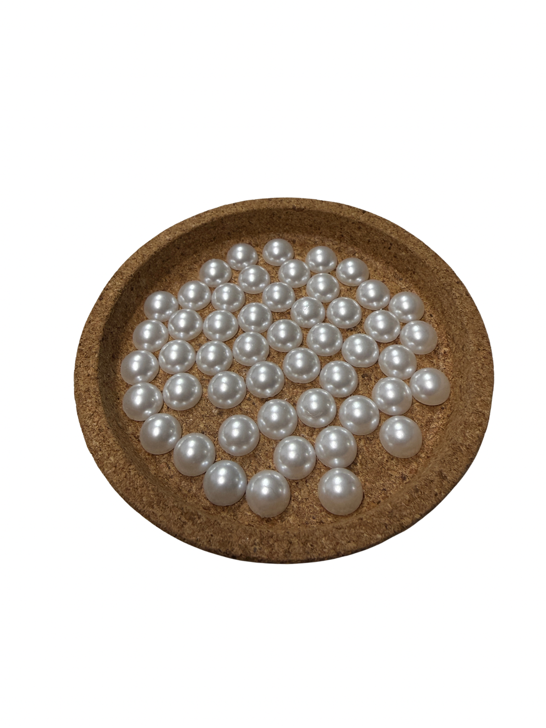 White Flatback Pearl 10mm - 50 Pces