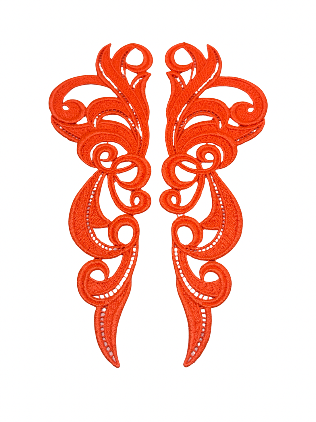 Chrisanne Clover Hero Motif Pair - Neon Orange