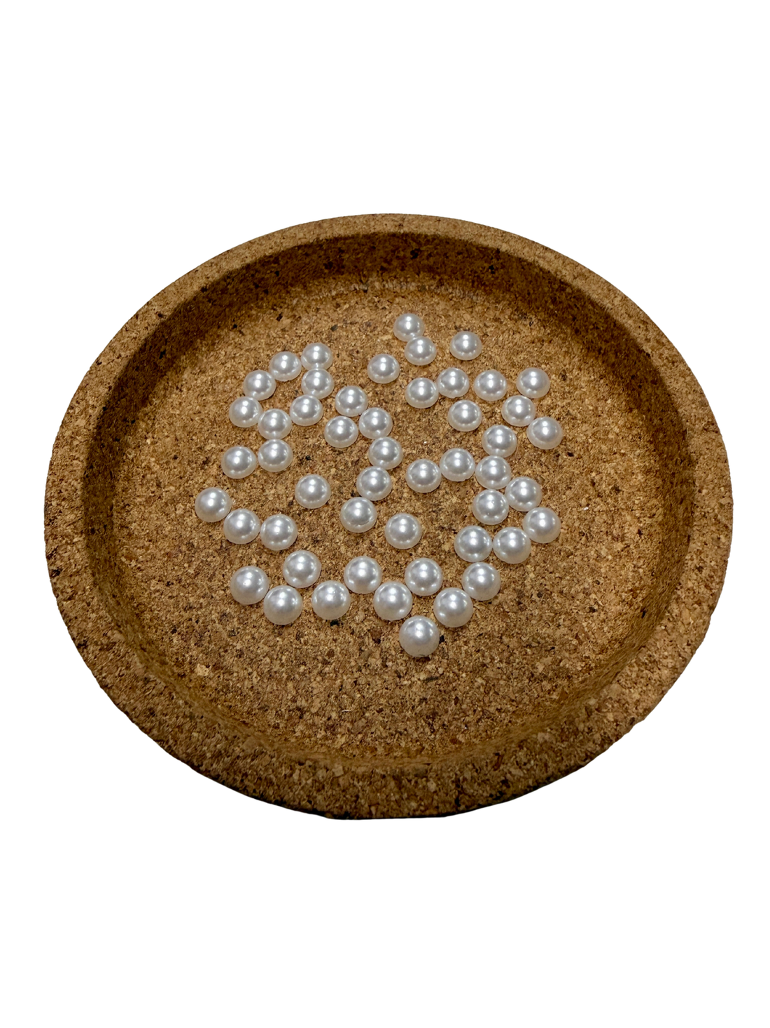 White Flatback Pearl 6mm - 50 Pces