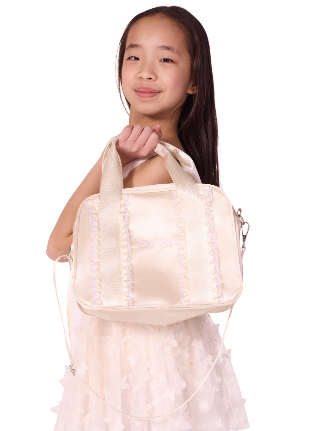 Capezio Eloise Ruffle Dance Bag Oat