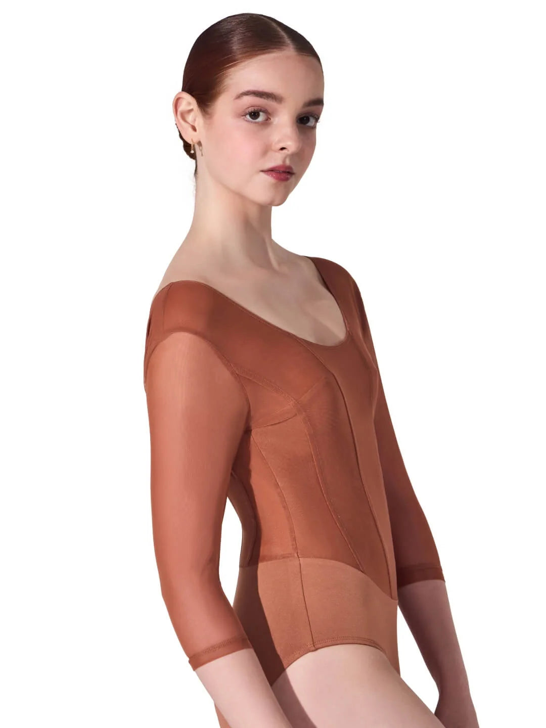 Capezio Elemental Reverie Fresco Leotard - Mocha Mousse