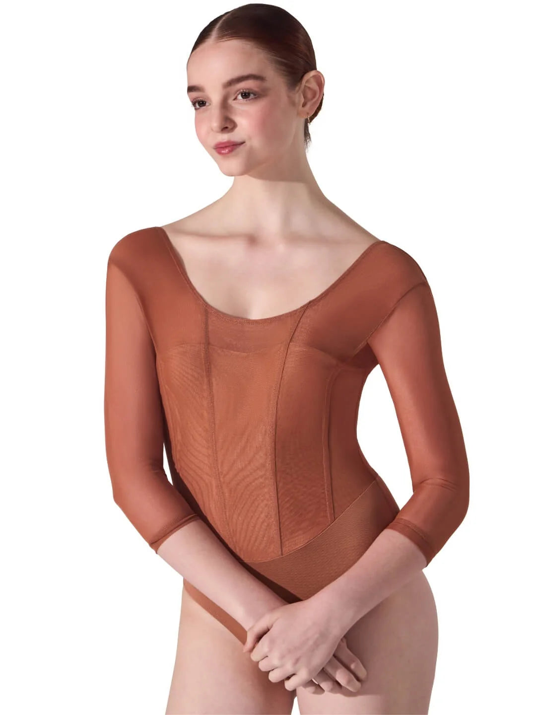 Capezio Elemental Reverie Fresco Leotard - Mocha Mousse