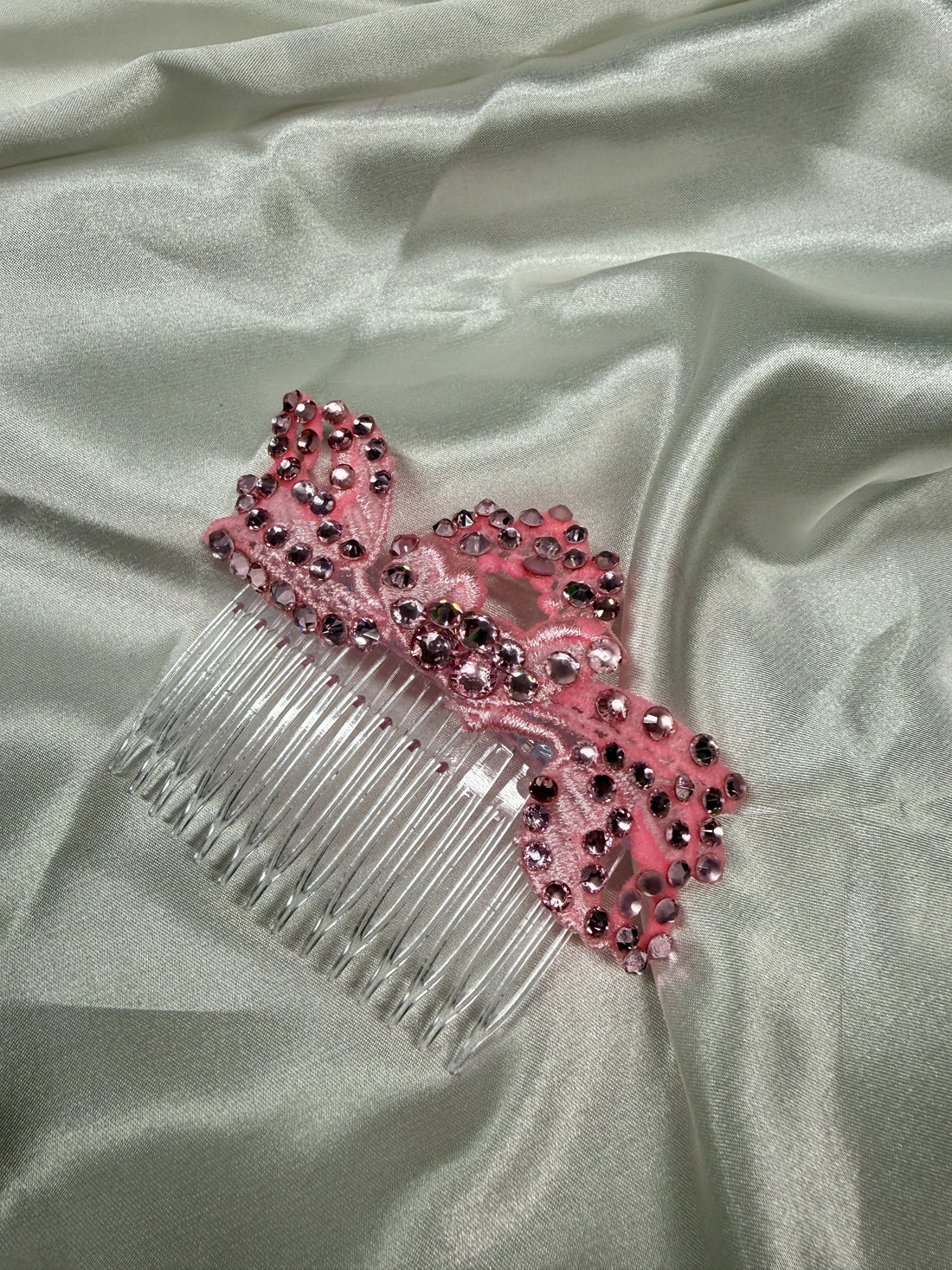 Rose Pink Hair Comb