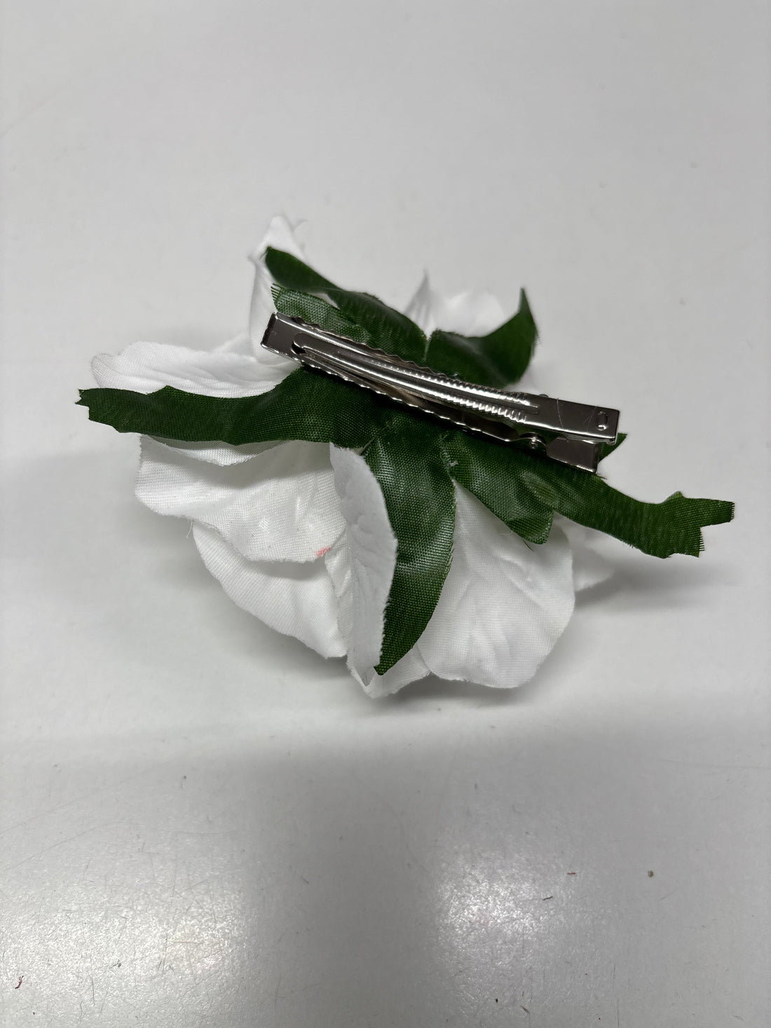 White Rose with Hair Clip