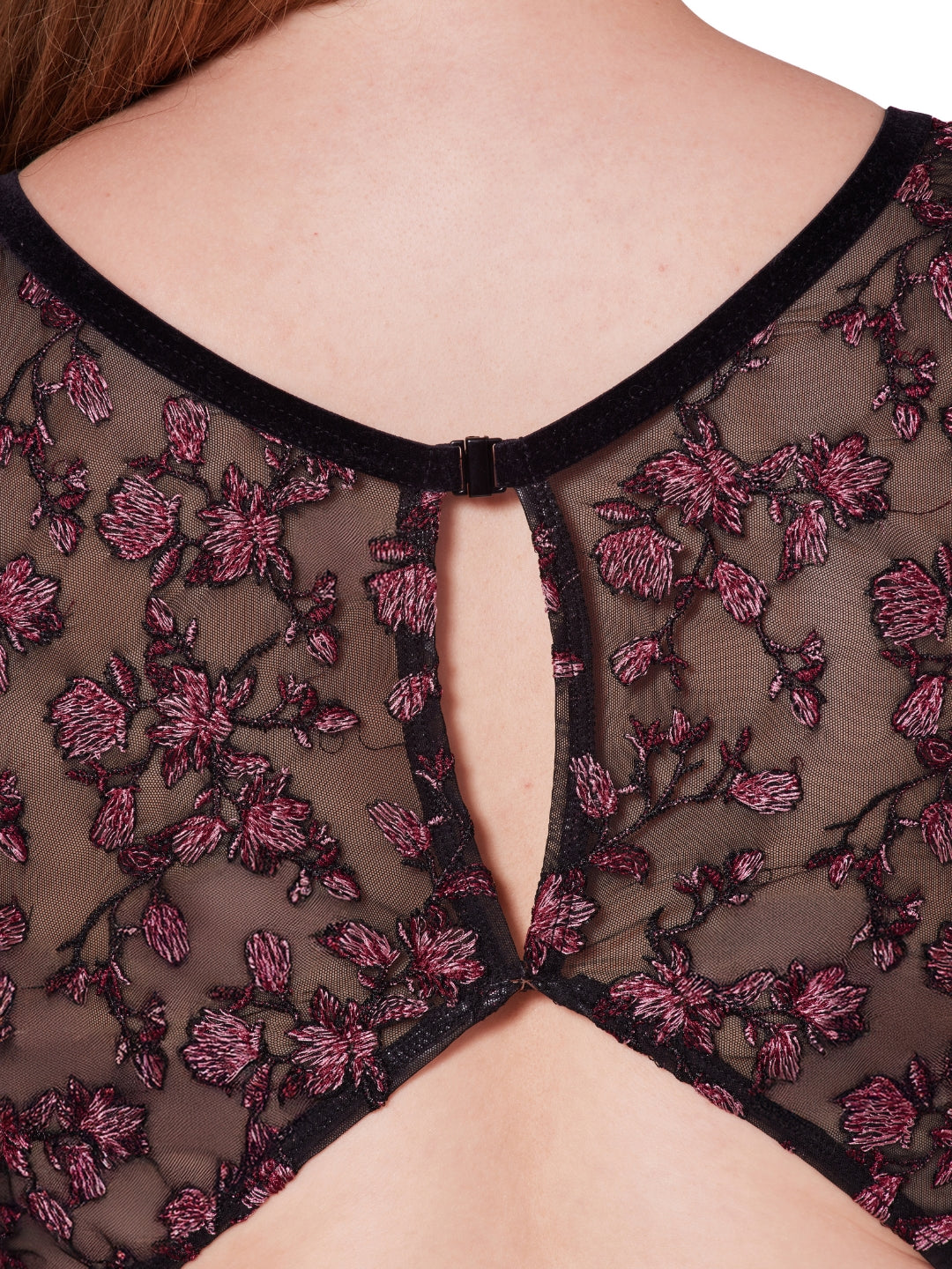 Capezio Ornate Romance Allure Mesh Back Leotard - Black Ornate Romance