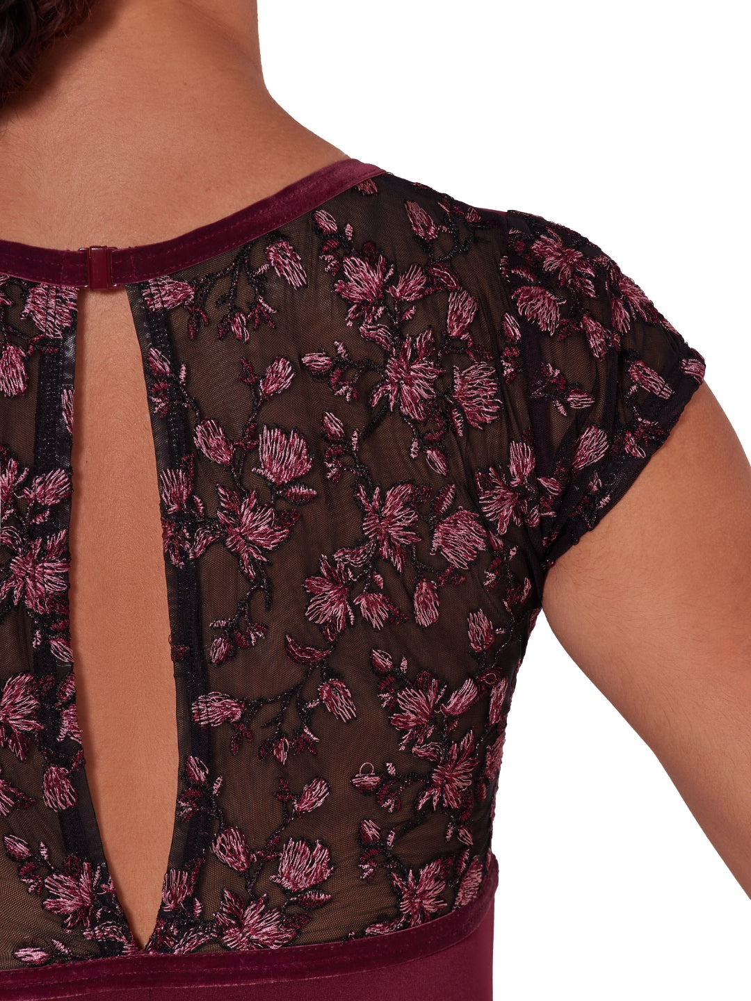 Capezio Ornate Romance Fascination Short Sleeve Mesh Leotard - WNR