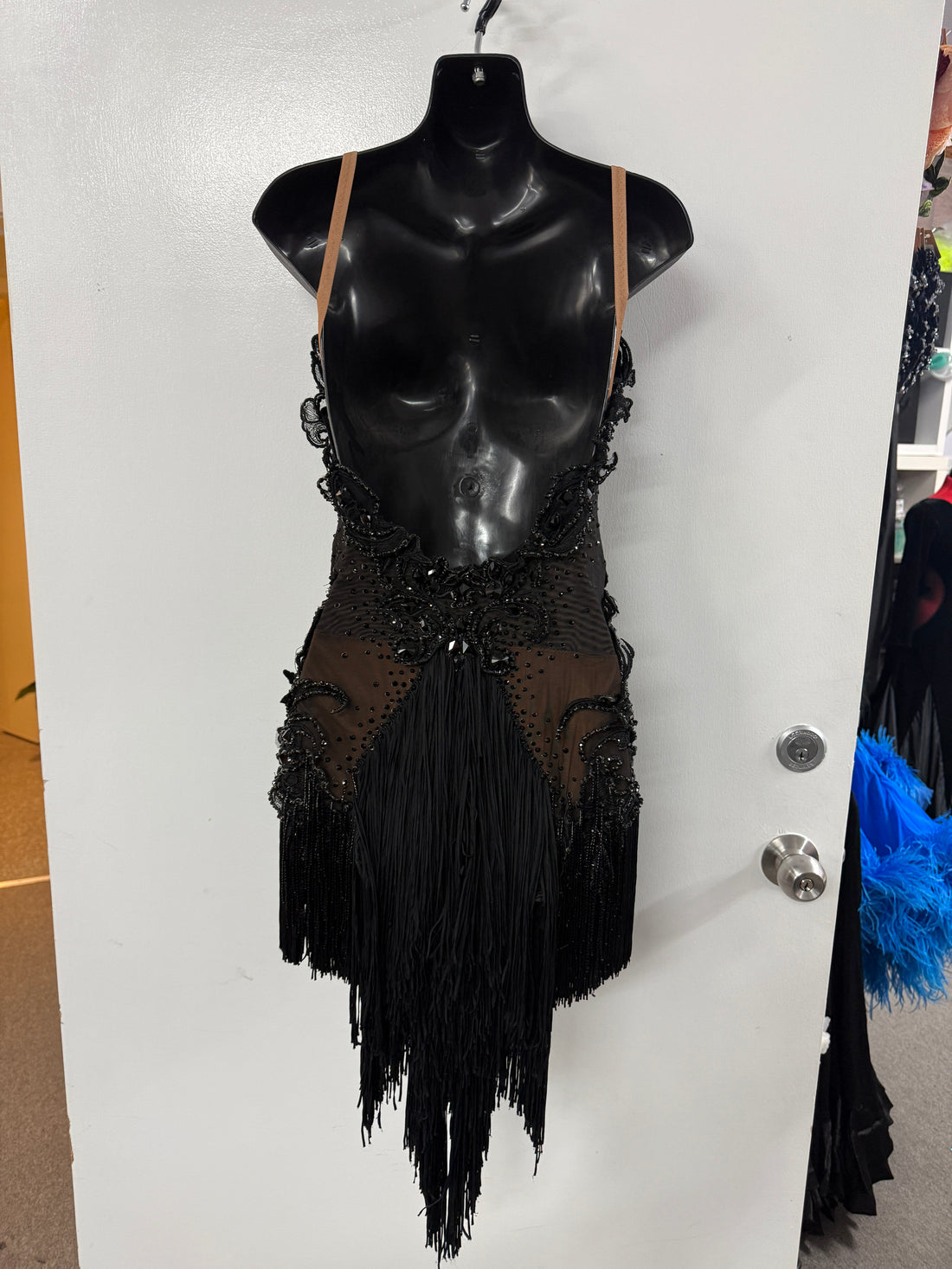 Pre Loved Black Latin Dress (Size 6-8)