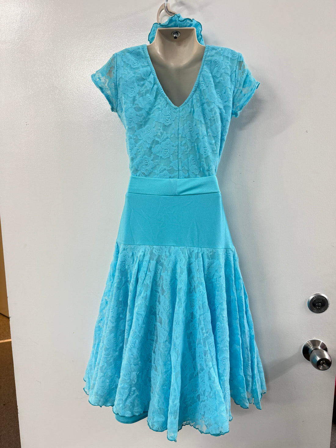 Pre Loved Aqua Juvenile Dress 2 Piece (Child 10-12)