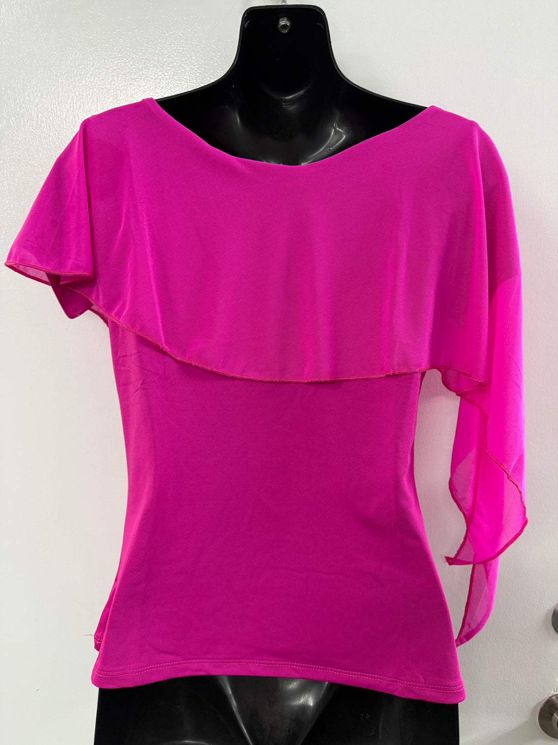 Violet Drape Top - Hot Pink