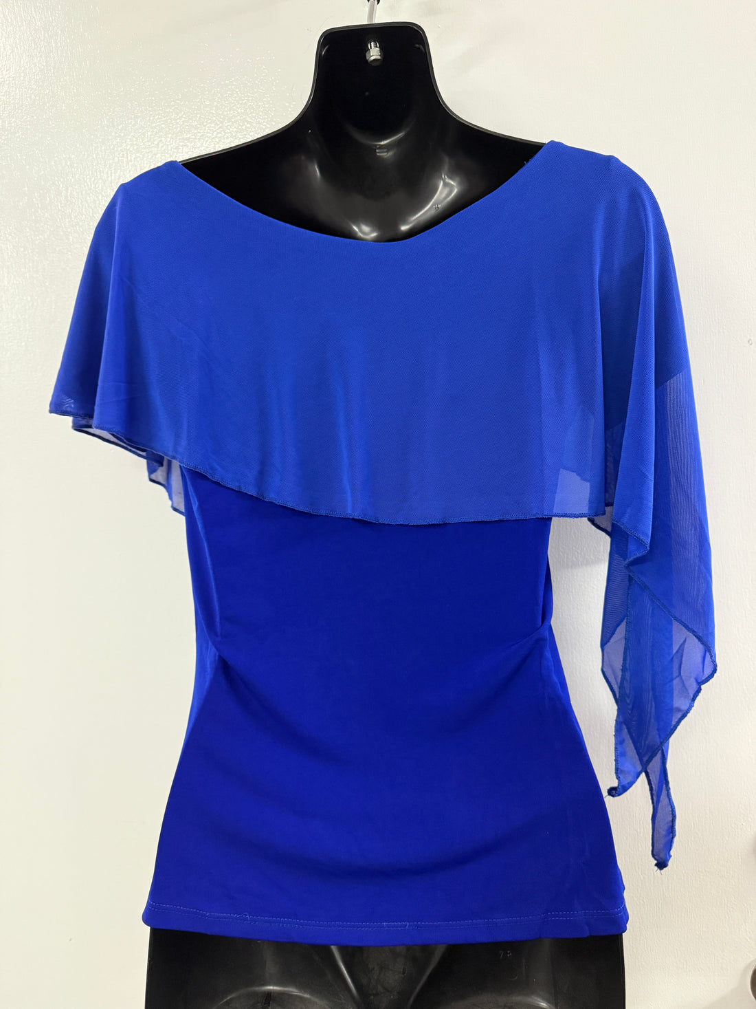 Violet Drape Top - Royal Blue